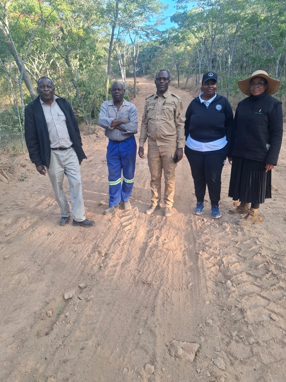 Veterans Mining Company team and project stakeholders during a site visit